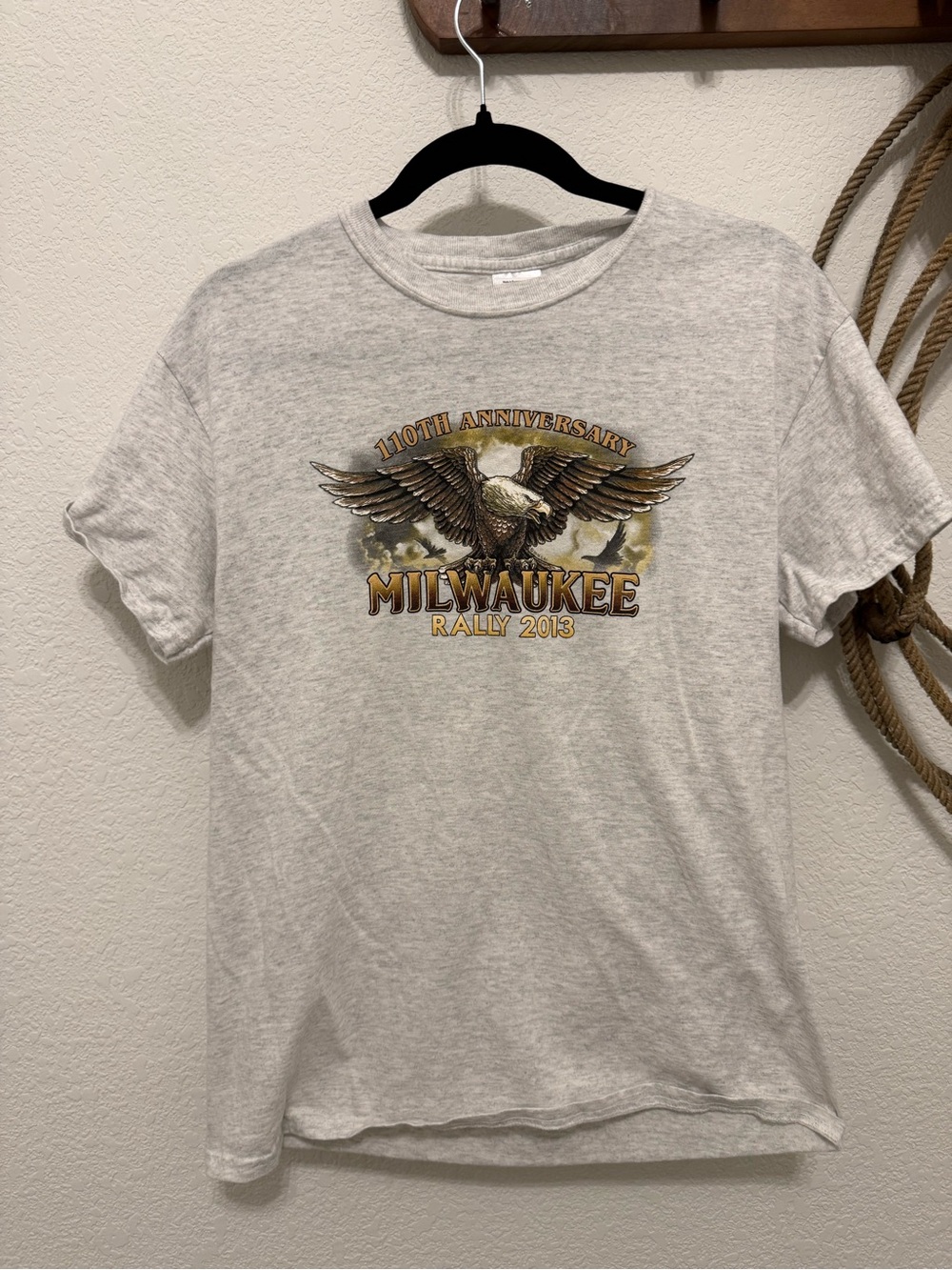Milwaukee Rally 2013 Eagle Graphic Tee - Light Gray